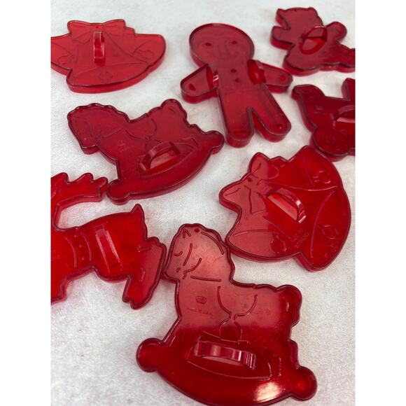 Vintage variety Christmas cookie cutters Toys Gingerbread Man Bells lot of 10 - Picture 8 of 9